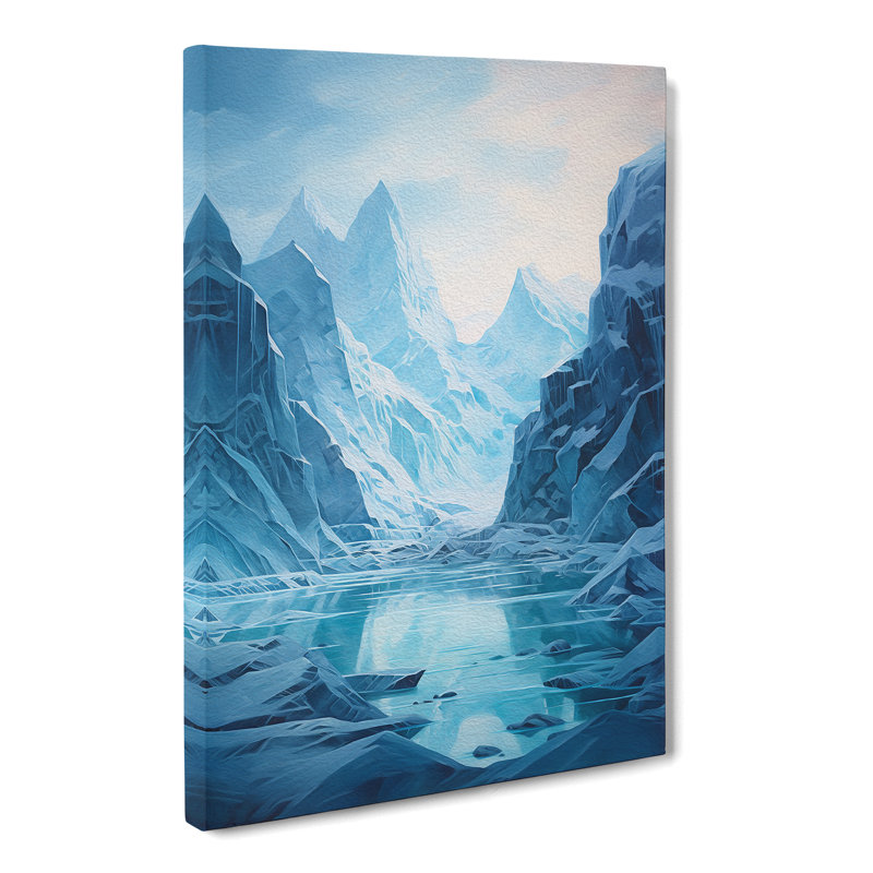 Glacier Modern - No Frame Print, 60cm H x 40cm W x 3cm D