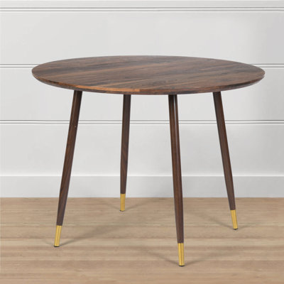 Aminur Round Metal Base Dining Table