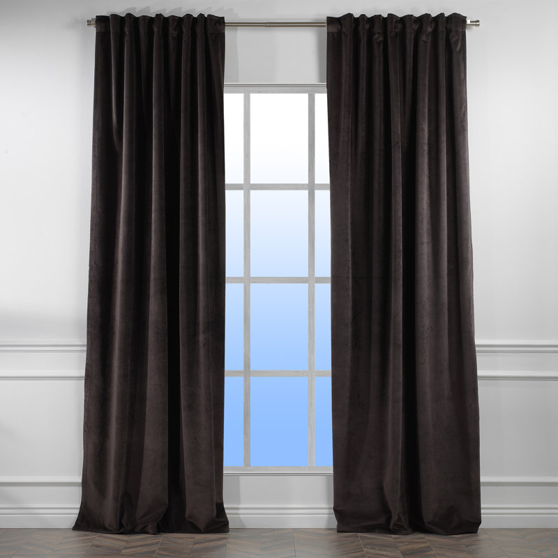 Decorative Double Panel in Matt, Extra Wide X Extra Long, L 52 po x L 120 po, 27 chocolat noir