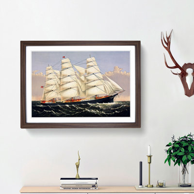A Sailing Clipper Ship by - Framed Print
