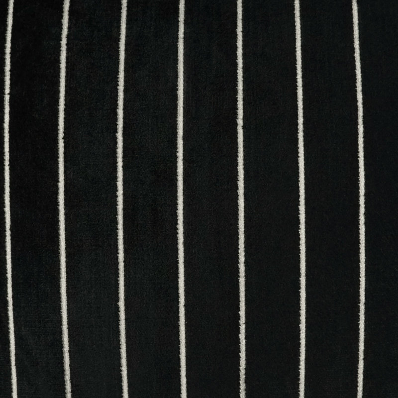 Coussin décoratif Bizete, Ébène, Carré 24 po