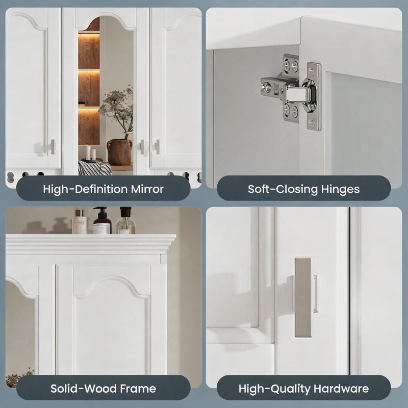 Armoire murale 35 po, White