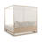 Pinstripe Solid Wood Canopy Bed-91341501