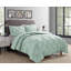 Traditional Pintuck Pleat Microfiber 3-Piece Comforter Set-156299573-156299574