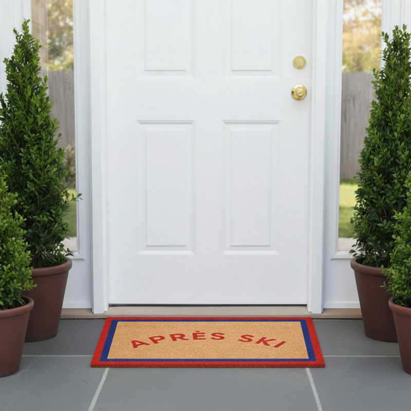 Apres Ski Border Doormat, 17"x29"