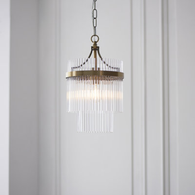 Geira Pendant finished in Ant. Brass