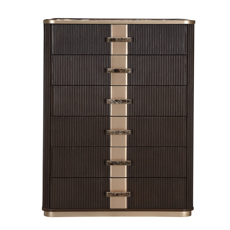 West Kensington Highboy Chest, Brown