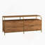 Commode avec tablette ouverte et quatre tiroirs