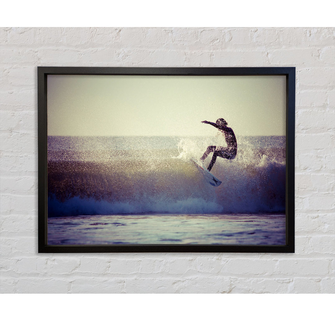 Surfing The Waves - Einzelbildrahmen Kunstdrucke auf Leinwand