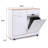 10-Gallon Double Tilt Trash Cabinet With 2 Drawers, Trash Cabinet With Storage On Wheels-105851170