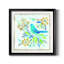 Oiseau Chanteur II - peinture encadrée-68604052-68604051