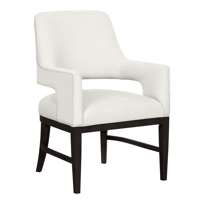 Josie Grande Upholstered Arm Chair, Perigold Birchbox Natural, Charcoal