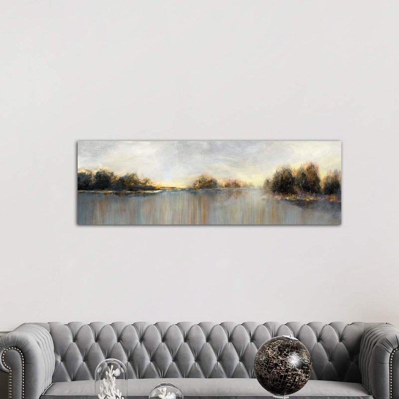 Rain At Dawn by Nan - Wrapped Canvas Panoramic Painting, 152.4 cm H x 50.8 cm W x 3.175 cm D