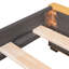 Lit de jour rembourré avec 2 espaces de rangement (lin jaune) - Structure de lit, aucun sommier nécessaire pour un lit simple d'organisation intelligente, décoration polyvalente-1187768761