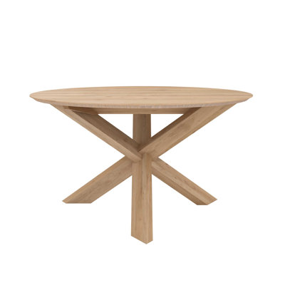 Round Solid Oak Dining Table