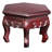Hexagonal Solid Rosewood Chinese Vase Stand
