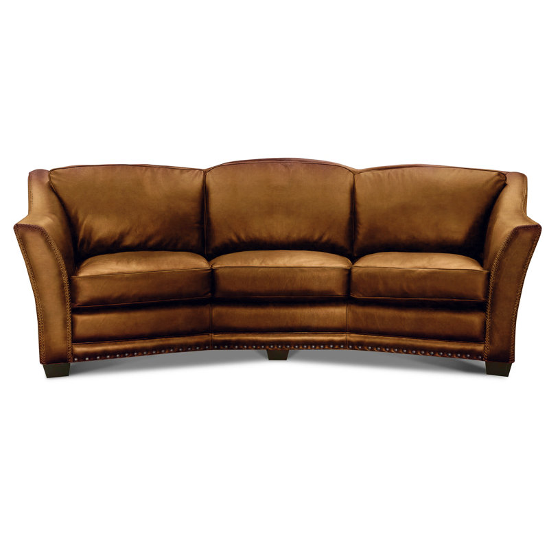 Basilica Leather Sofa, Cognac (Maestro Artisano), Yes, Espresso