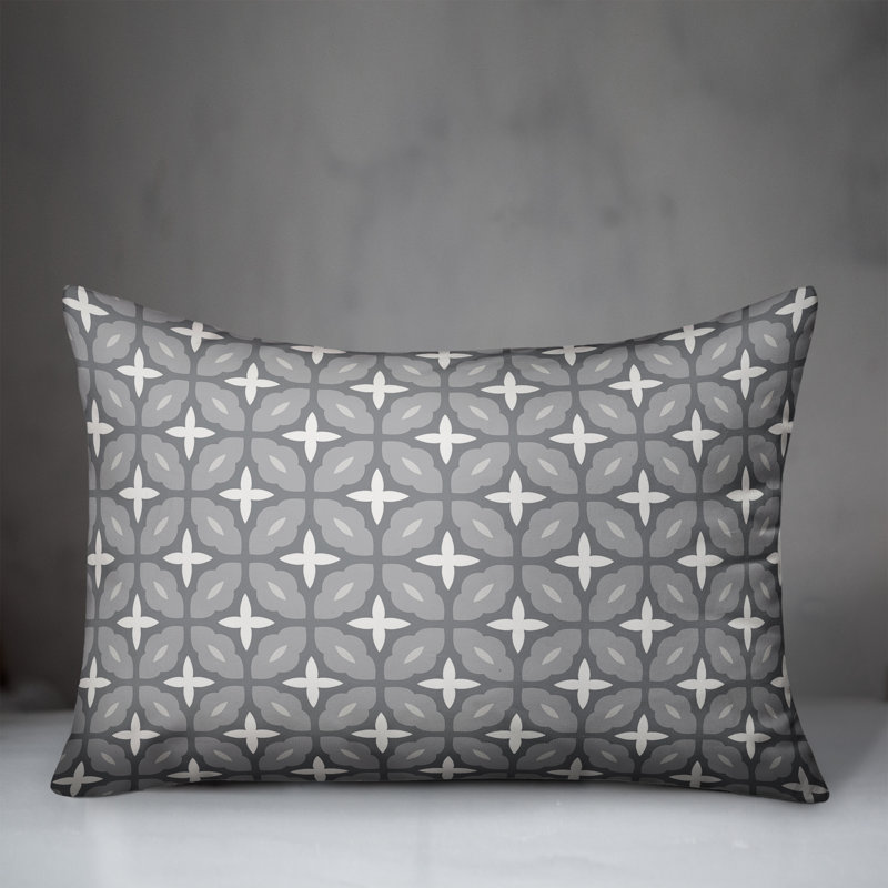  Lattice Rectangular Pillow Cover & Insert, Navy