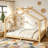 House Floor Bed with Support Slats, Solid Wood House Bed Frame for Kids, No Box Spring Needed and Opening Constructure-1878570202-1878570205