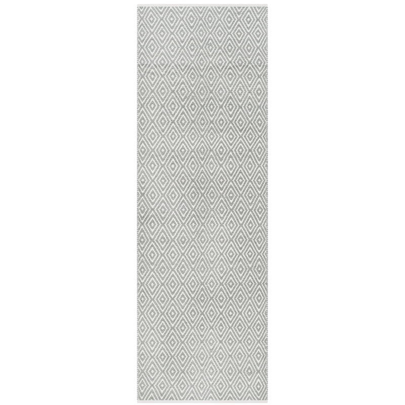 Tapis en coton tissé à plat Bryent, Tapis de couloir 2 pi 3 po x 7 pi
