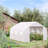 11.5' x 10' x 6.5' Outdoor Walk-in Greenhouse, Tunnel Green House with Roll-up Windows, White