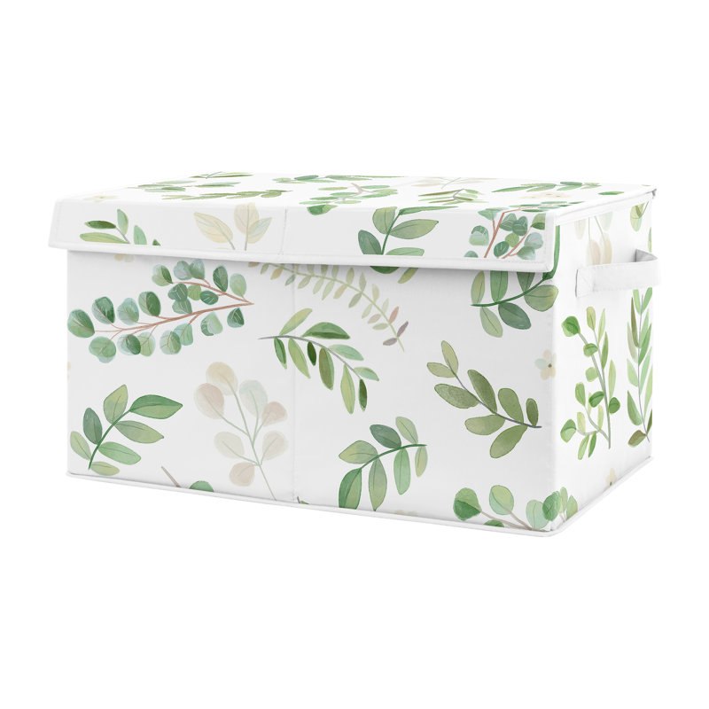 Boîte à jouets Botanical Floral, Vert/blanc