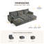 Canapé-lit modulaire surdimensionné en chenille Olar-141721302