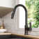 2-Function Single Handle Pull Down Kitchen Faucet with LED Light Base