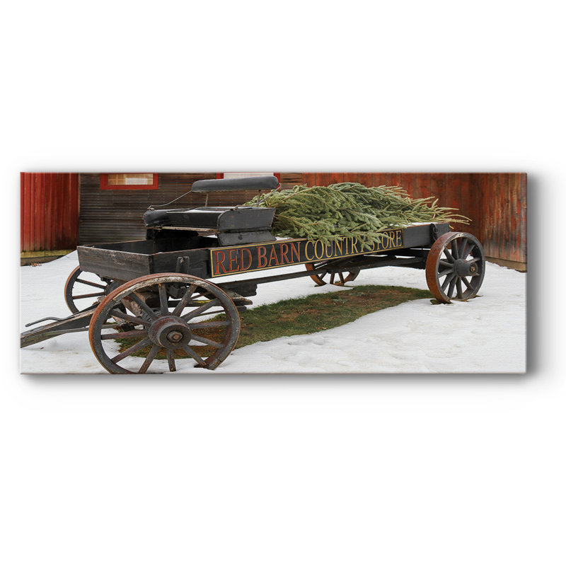 «Country Store Wagon» sur toile, H 24 po x l 60 po x P 1,5 po