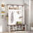 Hall Tree 56.3'' Wide with Bench and Shoe Storage-1268091512