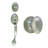 Handleset with Single Cylinder Deadbolt and Door Knob and Rosette-7224979-7224982