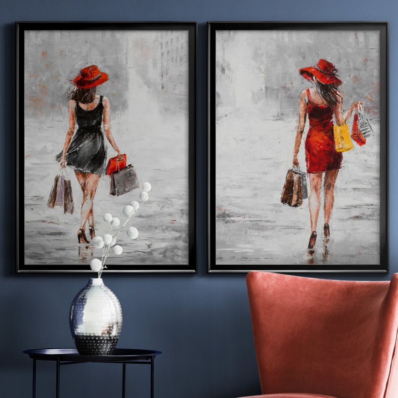 City City I - ensemble de 2 reproductions d'art, H 30,5 po x l 42,5 po x P 3 po, H 31,5 po x l 47 po x P 1,5 po, Pas de tapis