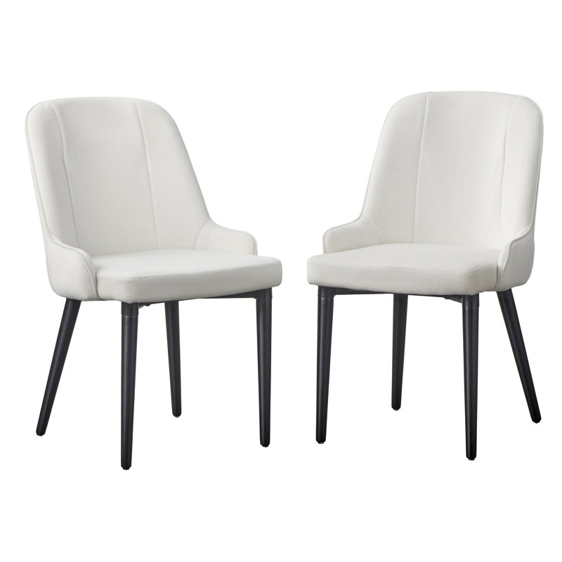 Leddy 19.3'' H Upholstered Side Chair, White