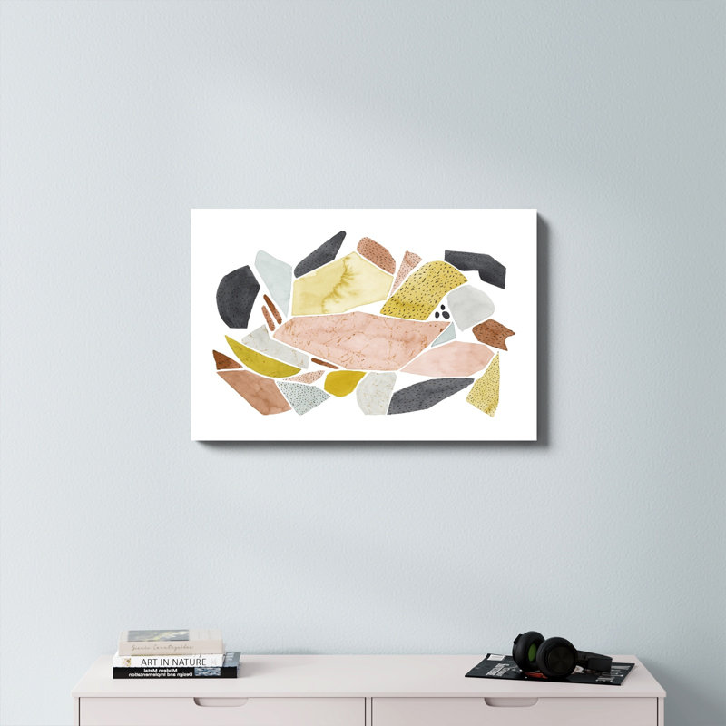 «Tuscan Terazzo I», peinture sur toile, H 20 po x l 30 po