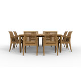 Outdoor 9 - Piece Teak Dining Set