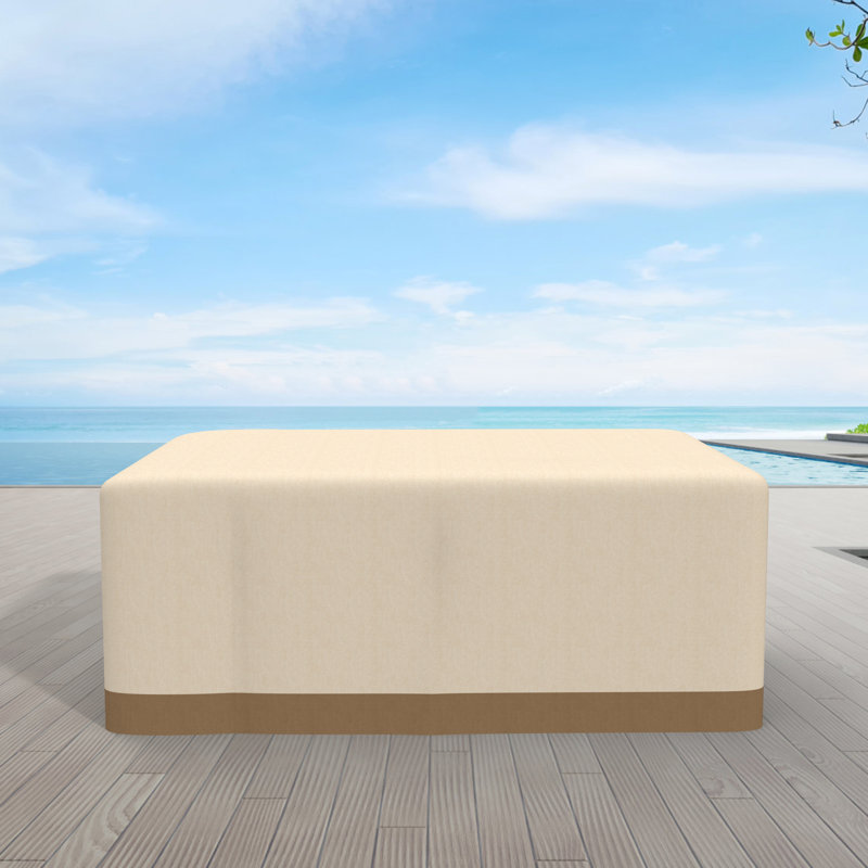 Perry Outdoor Cover, 27.6" H x 71.7" W x 48" D, Beige