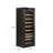 Intelligent Temperature-Controlled Multi-Tiered Wood Wine Cabinet