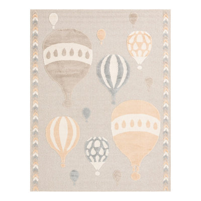 Unique Loom Balloons Whimsy Kids Rug