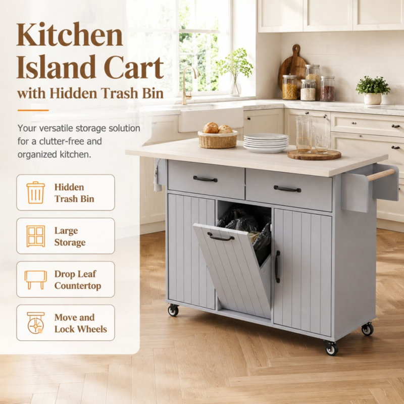 Chariot de cuisine, Grey