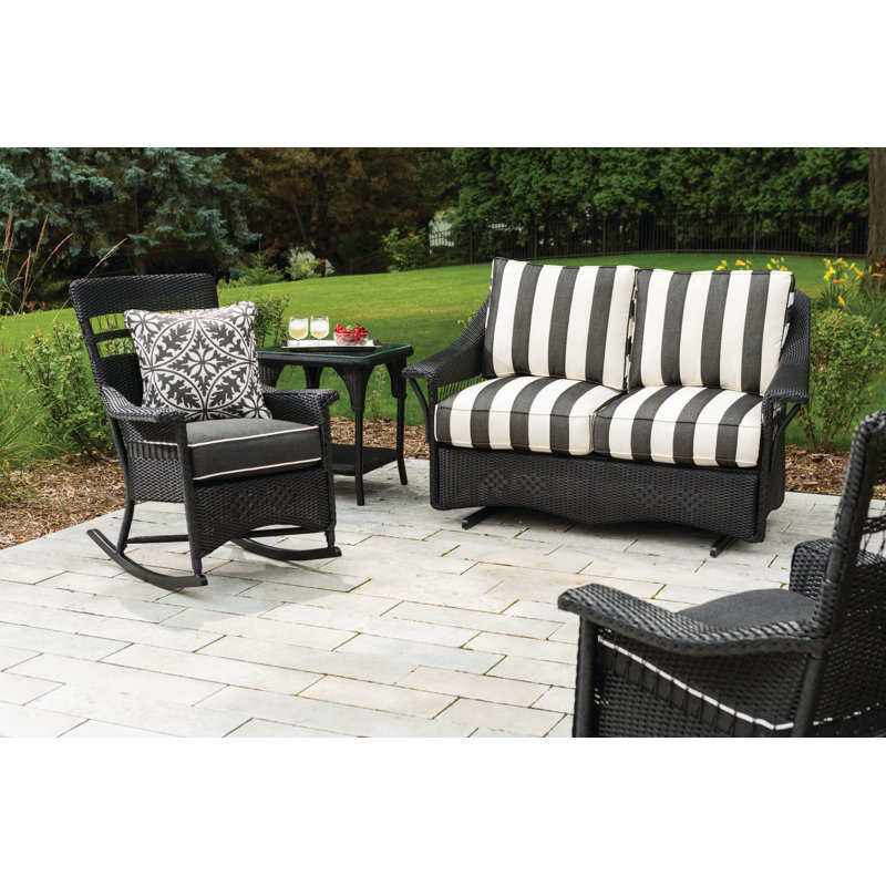 Nantucket Outdoor Rocker Chair, Loveboat Saffron, Hickory