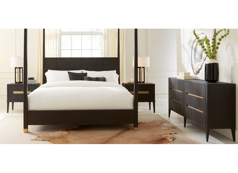 Palmer Upholstered Standard 2 Piece Bedroom Set, Mink, Queen