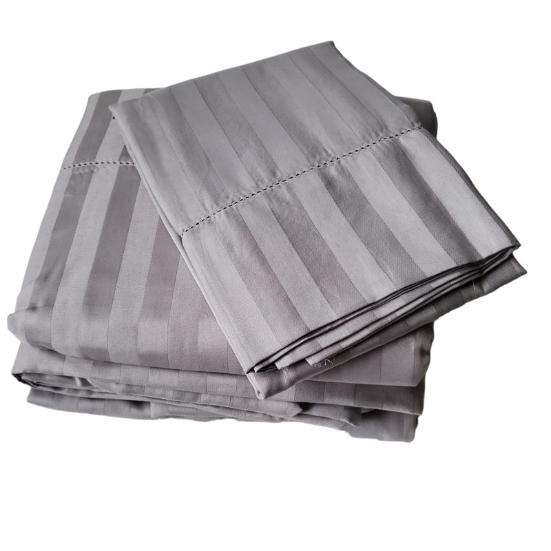 Ensemble de draps 100% coton 400 Tc, Grand, Blanc