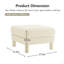 Repose-pieds rembourré en polyester (seulement un repose-pieds)-1502249241