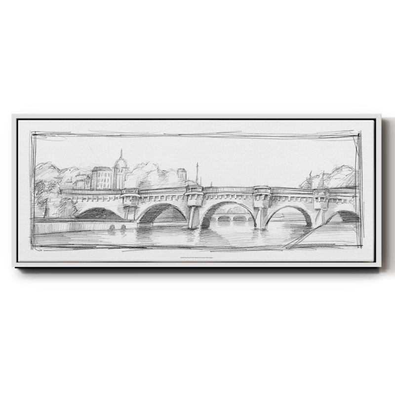 Pont neuf - toile encadrée, H 20 po x l 50 po