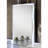 White Vanity Set w Mirror Storage Drawers Contemporary Style Bedroom Vanity