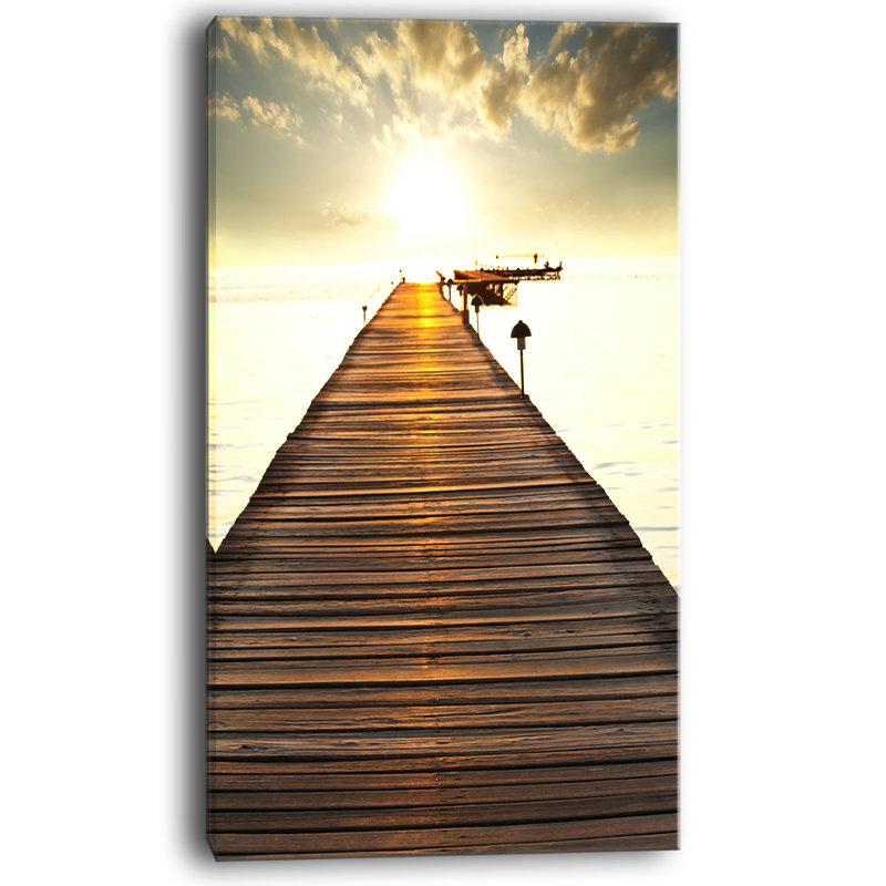 Grand boardwalk, reproduction de photo sur toile tendue, reproduction de photo sur toile tendue, H 32 po x l 16 po x P 1 po