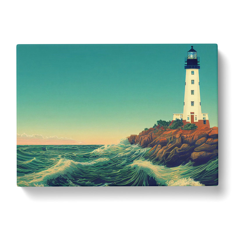 Lighthouse Seascape Vol.1 - Wrapped Canvas, 50cm H x 76cm W x 3cm D