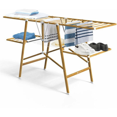 Wood Foldable Gullwing Drying Rack