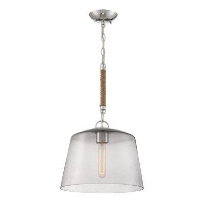 Luminaire suspendu cylindrique simple à 1 lumière avec décorations de corde Adairsville
