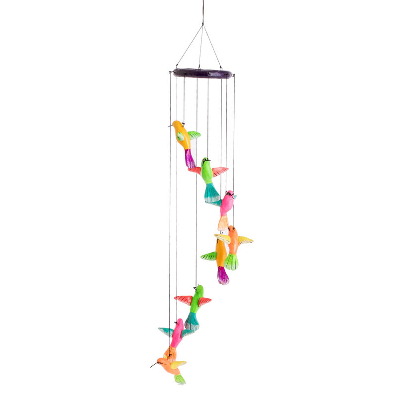 Emersen Weather Resistant Wood Abstract Wind Chime